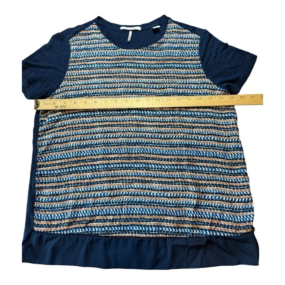 Scotch & Soda Maison Scotch Raffia Town Top XS Mixed Print Polyester Linen
